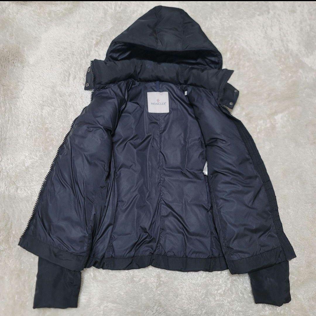 MONCLER　モンクレール　ダウンジャケット　ロゴワッペン　2way　ブラック
