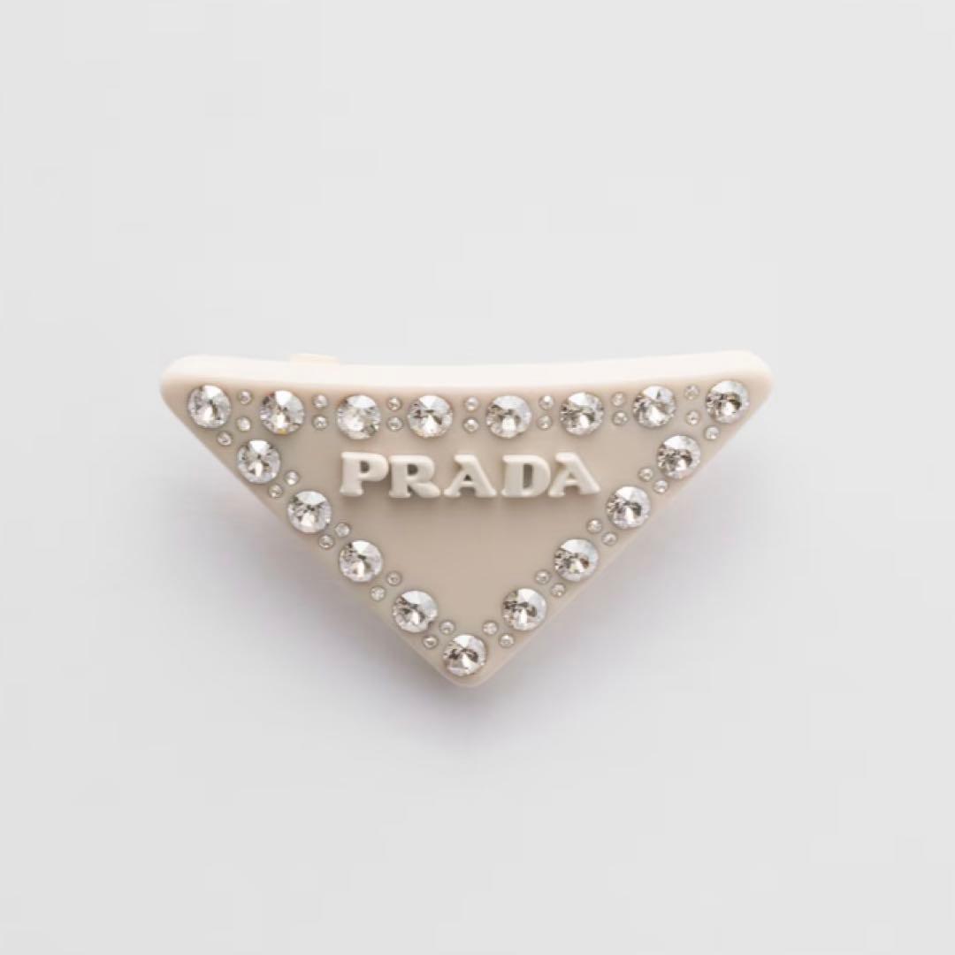 最終値下げです美品PRADA トライアングル ヘアクリップ