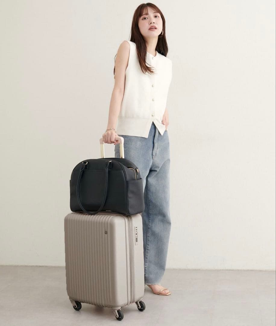 natural couture osono ボストンキャリーオンバッグ　ブラック