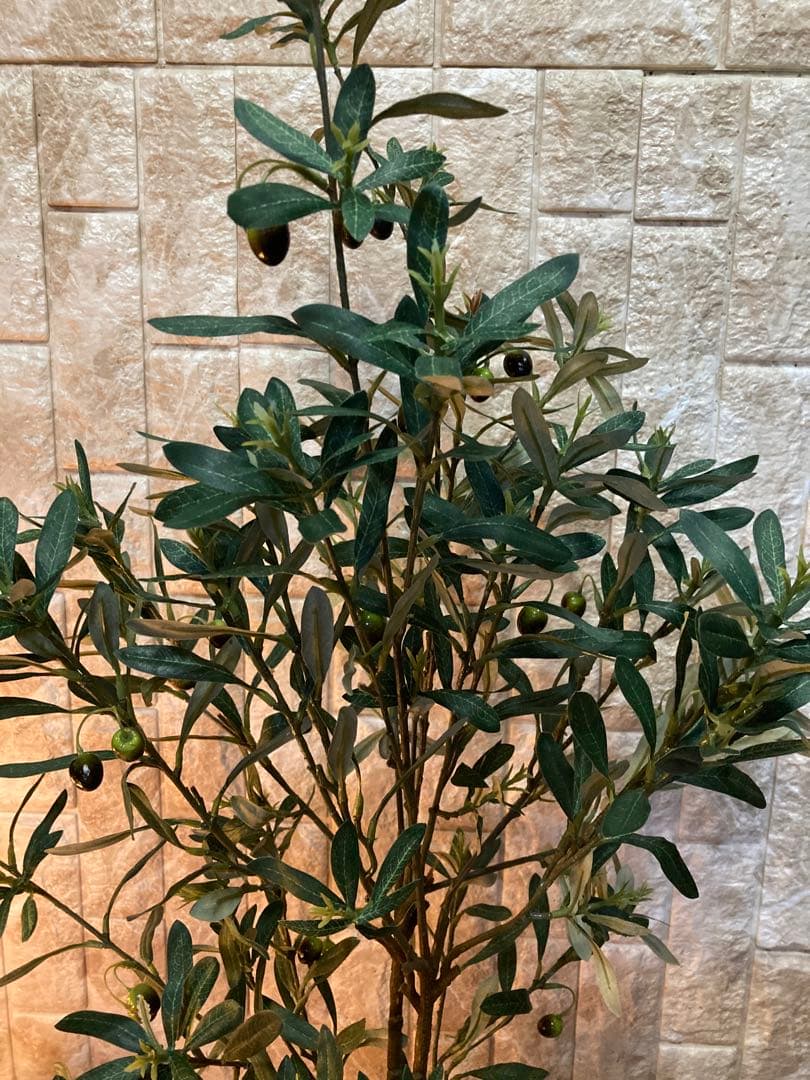 光触媒　人工観葉植物　ウォールグリーン　フェイクグリーン　オリーブ100g