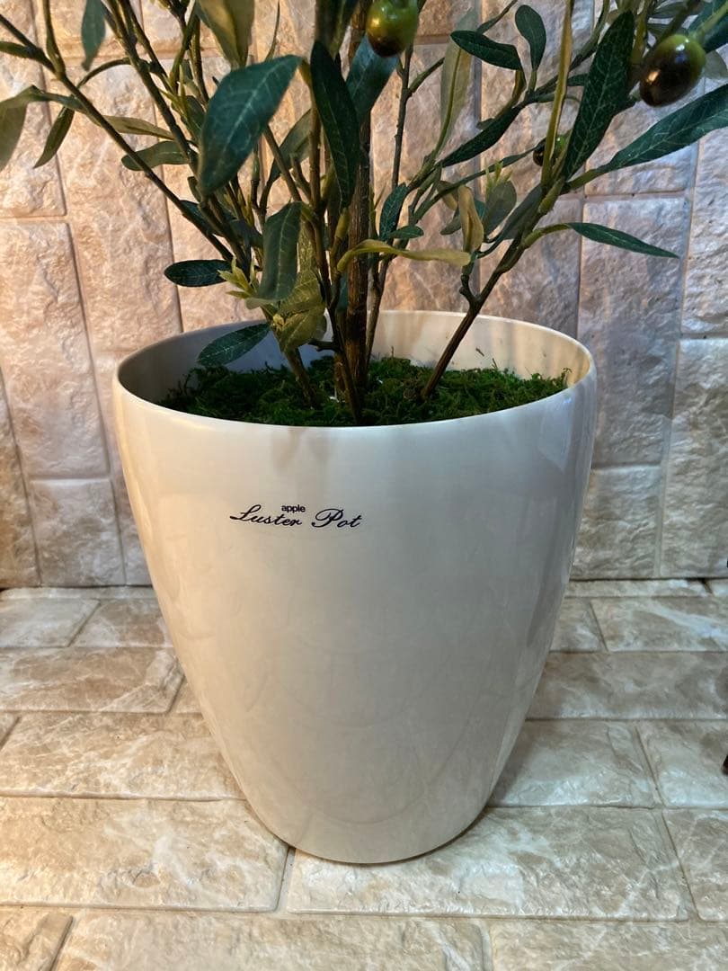 光触媒　人工観葉植物　ウォールグリーン　フェイクグリーン　オリーブ100g