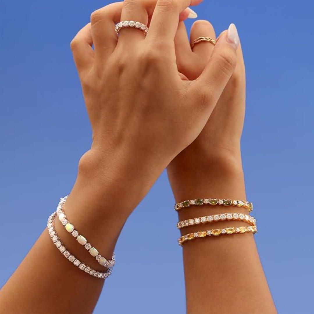 【大特価】ブレスレット レディース 12ヶ月 誕生石 17cm 幅4mm