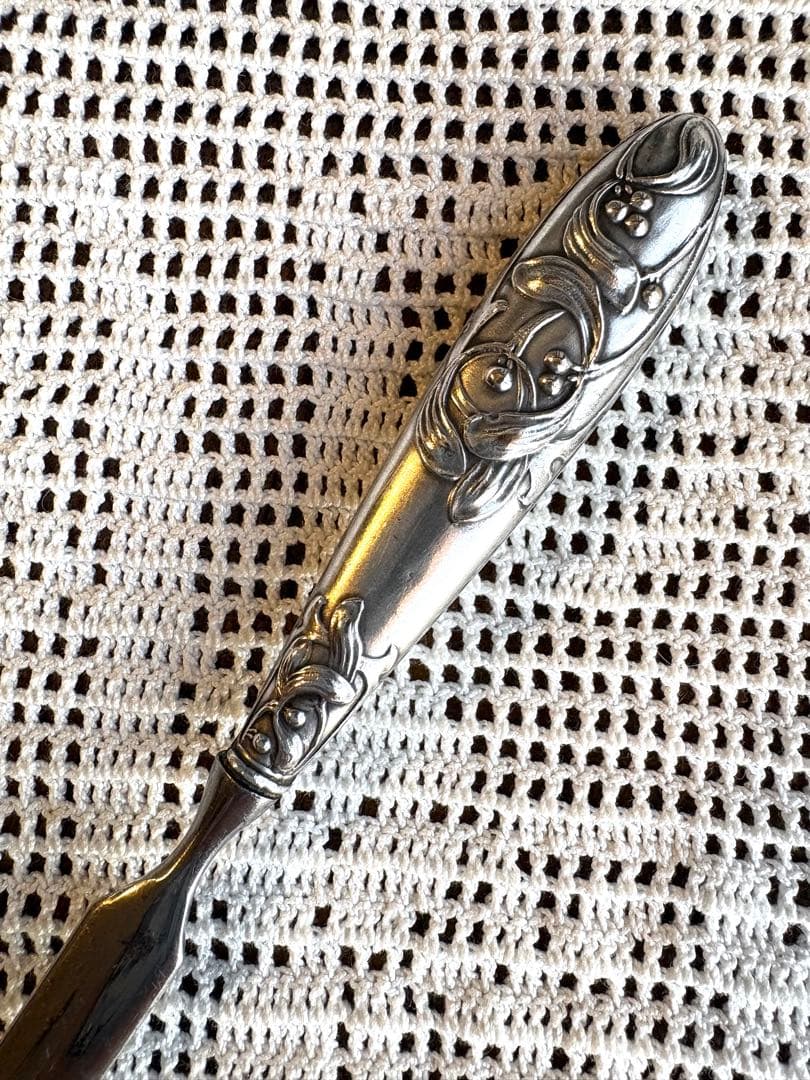 ♡ フランスアンティーク　レターオープナー　ヤドリギ　シルバー　アールヌーボー