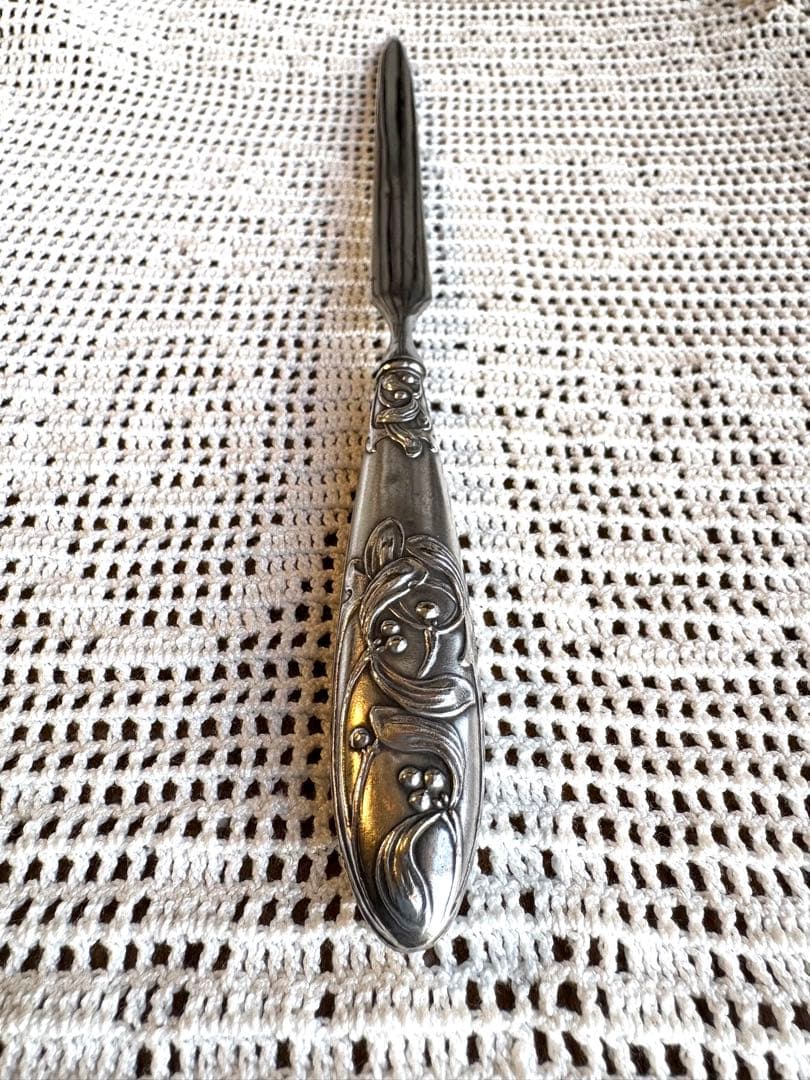 ♡ フランスアンティーク　レターオープナー　ヤドリギ　シルバー　アールヌーボー