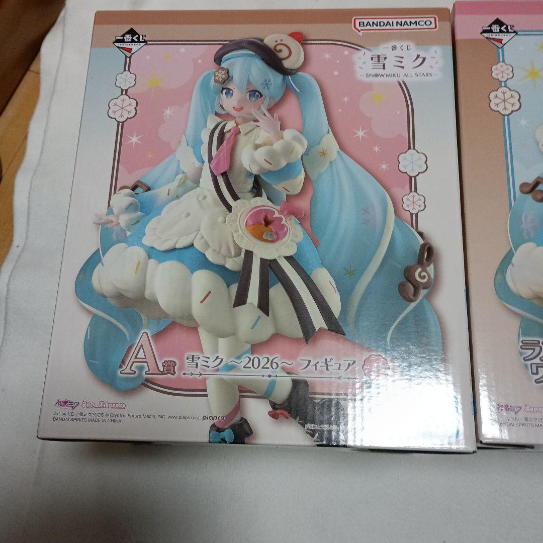 一番くじ 雪ミク 2026 3点セット フィギュア ラバーチャーム