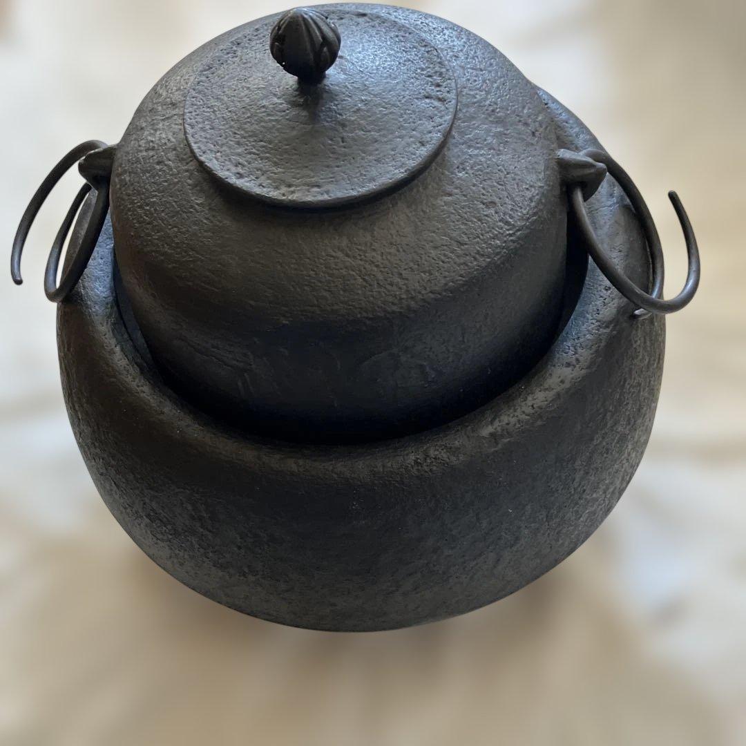 茶道具　茶釜セット　風炉釜　南部鉄瓶　アンティーク