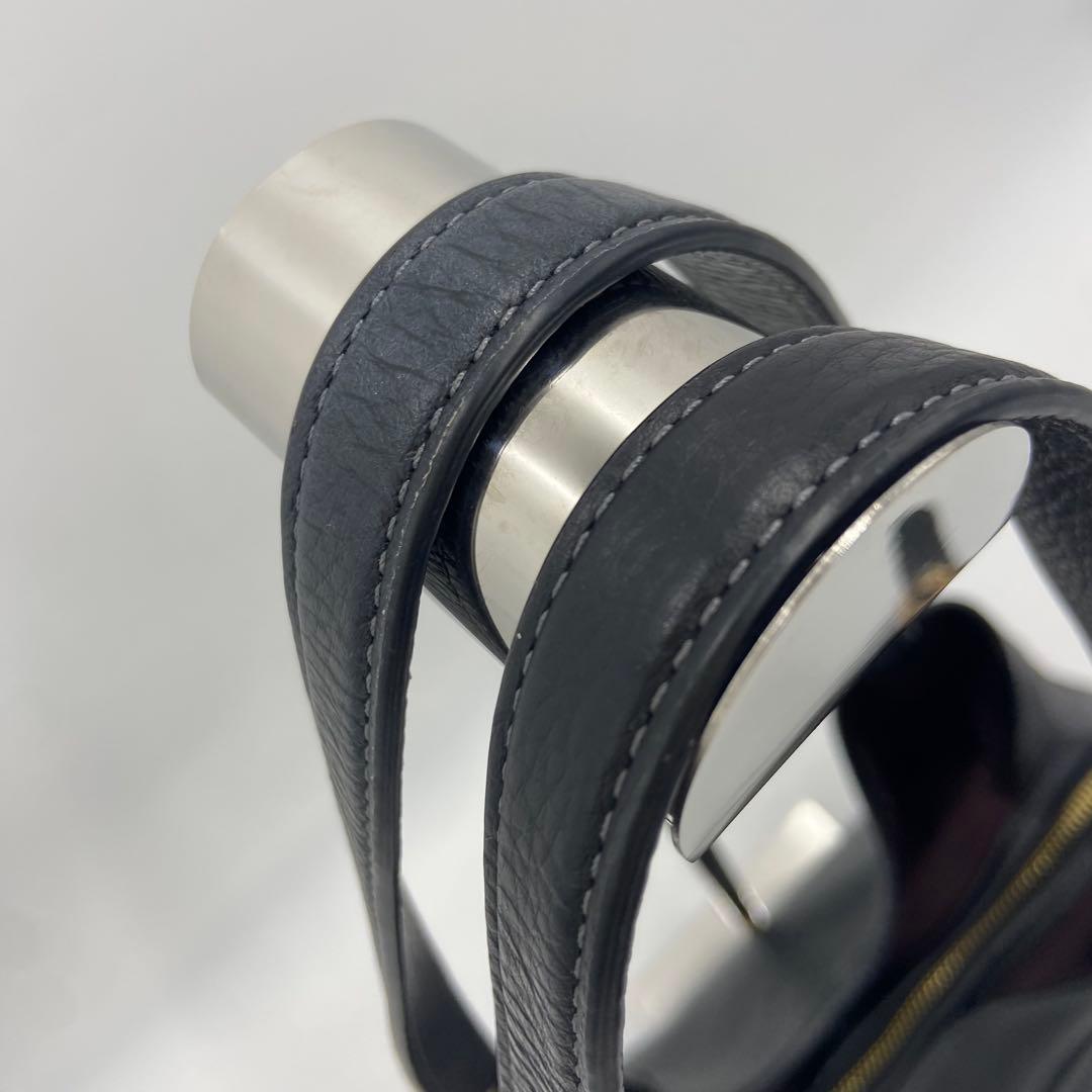 美品✨コーチ エリン ショルダーバッグ レザー シボ革 ビジネス 黒 CAQ86