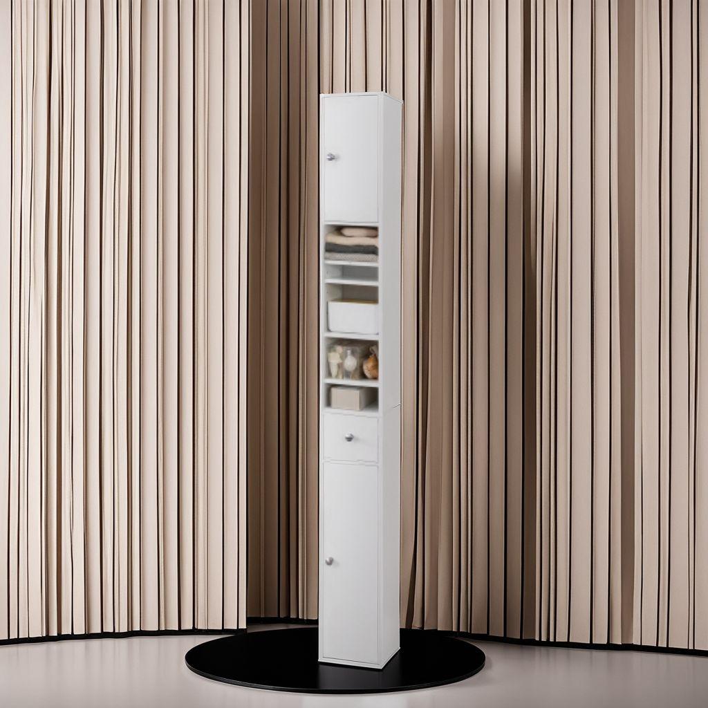 スリムなランドリーラック 可動式棚 すきま収納 ラック