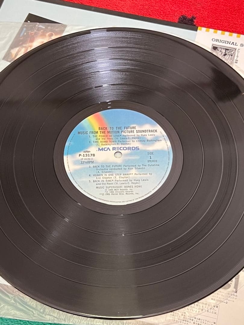 バックトゥザ・フューチャー　帯付き　LP オリジナル盤