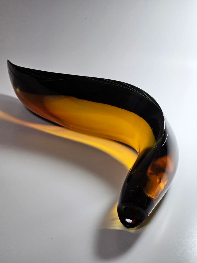 チェコスロバキア EXBOR 魚 インテリア★置物 ガラス製 全長33cm