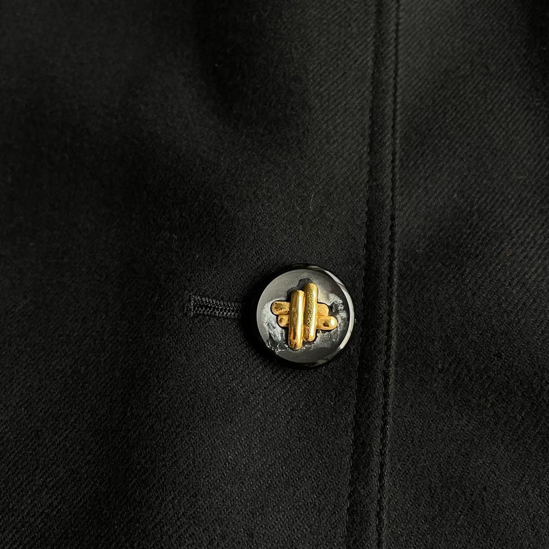 【美品】レリアン　ロングチェスターコート　大きいサイズ　13号+ 金ボタン