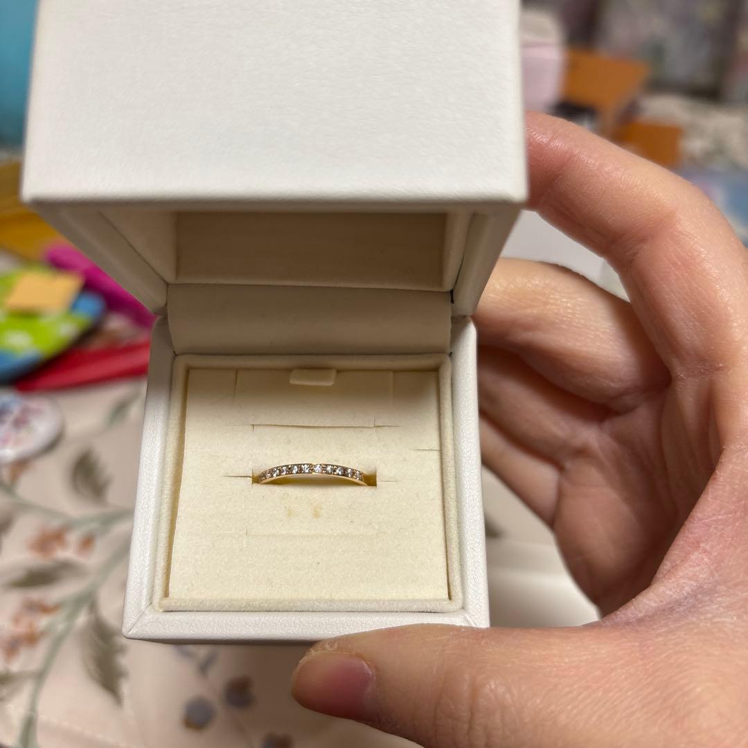 4℃ k18ピンクゴールド　ダイヤモンド　8号 指輪♡