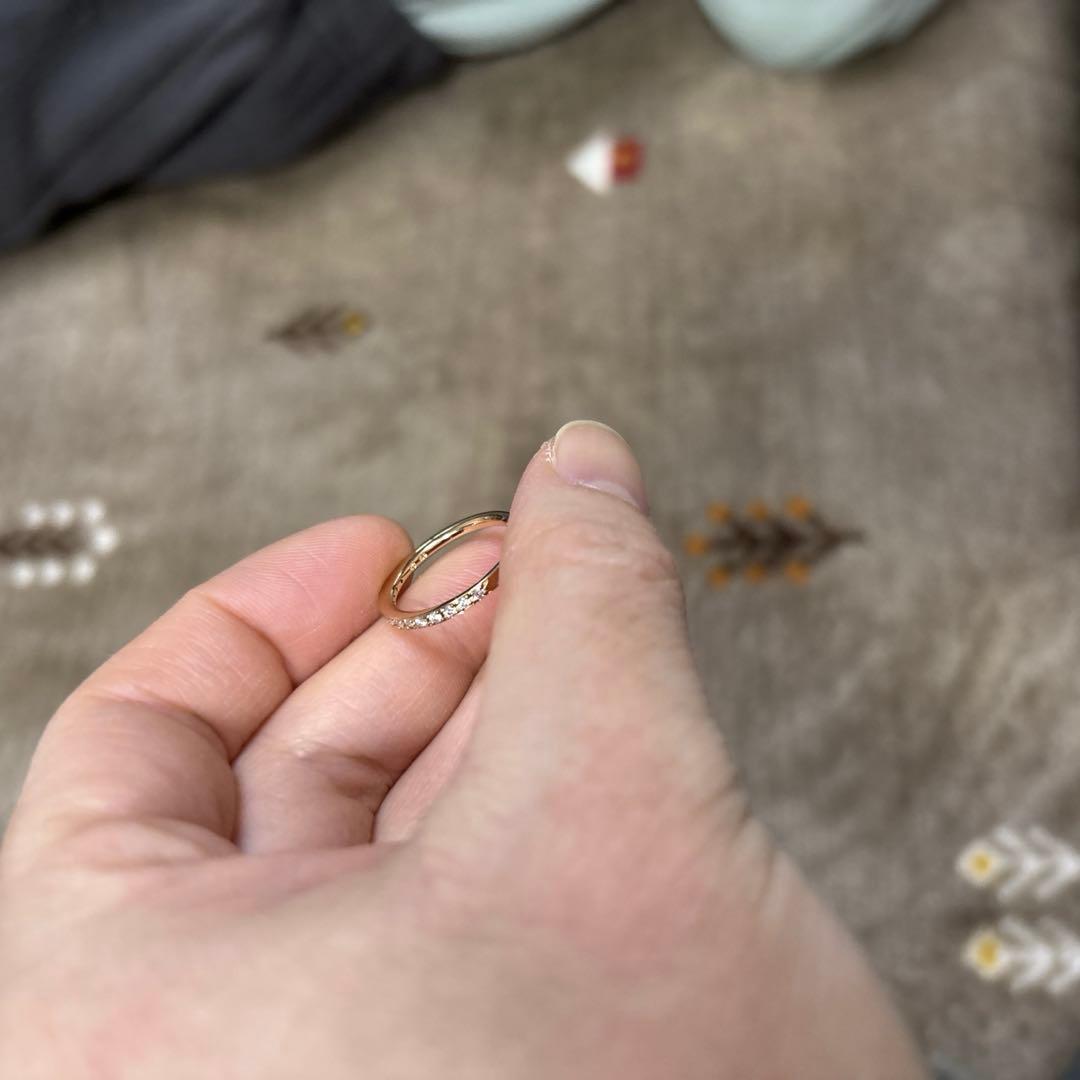 4℃ k18ピンクゴールド　ダイヤモンド　8号 指輪♡