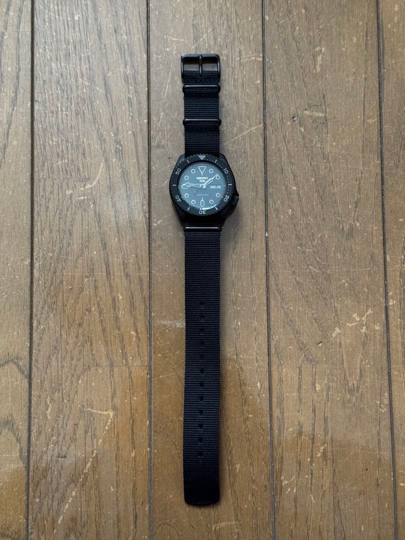 セイコー サムライ 自動巻き 腕時計 ブラック