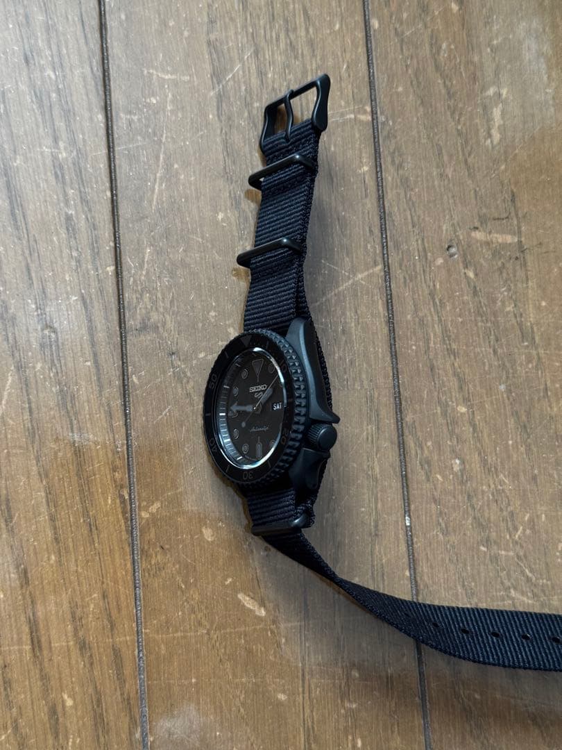 セイコー サムライ 自動巻き 腕時計 ブラック