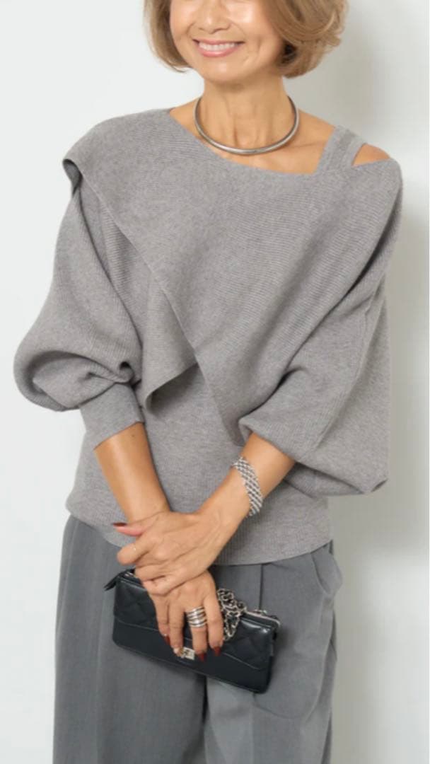 OTO-HA おとは　アシンケープタンクニットセーター　　☆新品☆