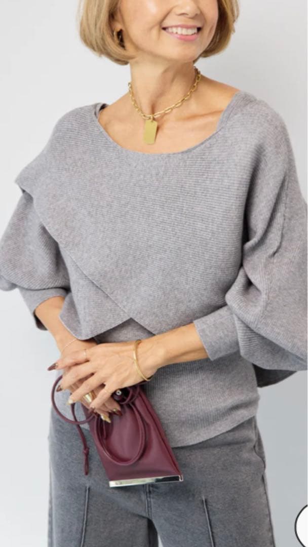 OTO-HA おとは　アシンケープタンクニットセーター　　☆新品☆