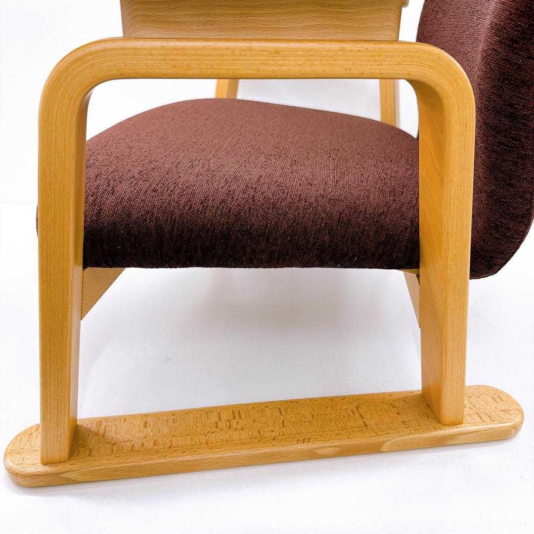 【希少】トヨモク　くつろぎ座　低座椅子　ブラウン　モダン