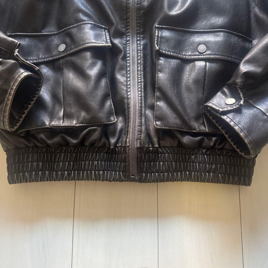 ジャケット・アウター SLY VINTAGE F/LEATHER S/BZ