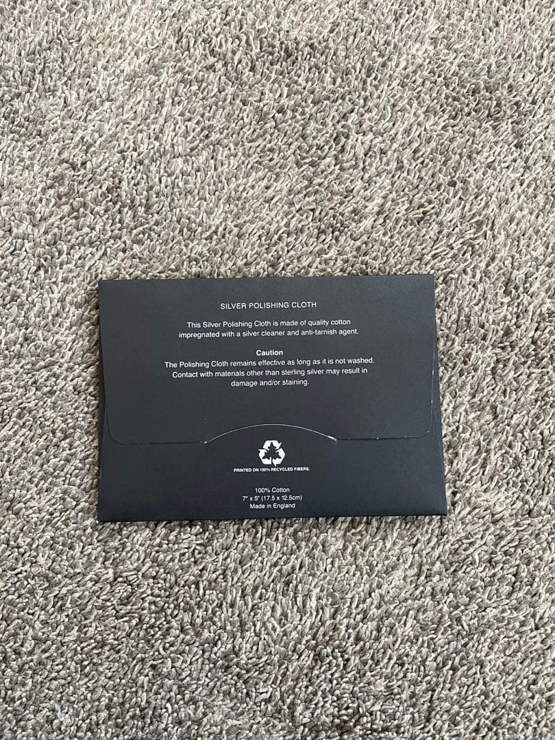 【インボイス原本付属】クロムハーツ　スクロールラベルリングスモール