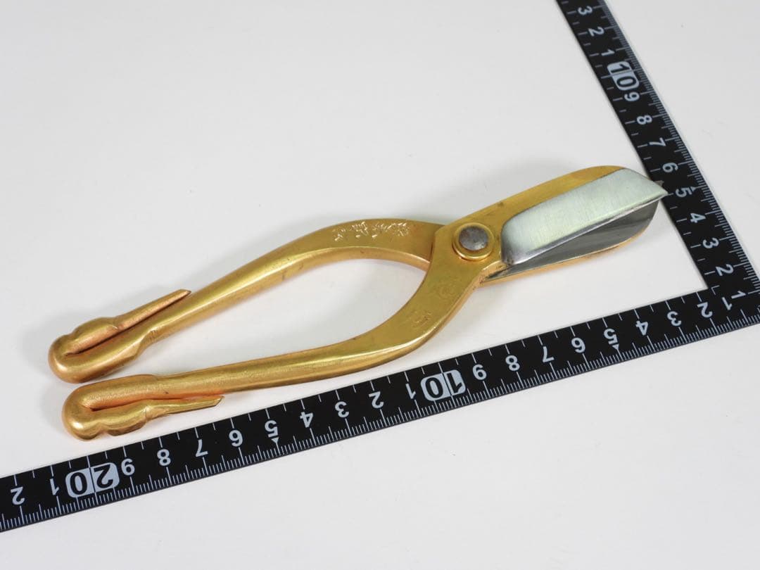 安重造 鋏はさみ 銘鶴寿 植木鋏 園芸鋏 剪定鋏 花切鋏 盆栽道具 池坊專永箱