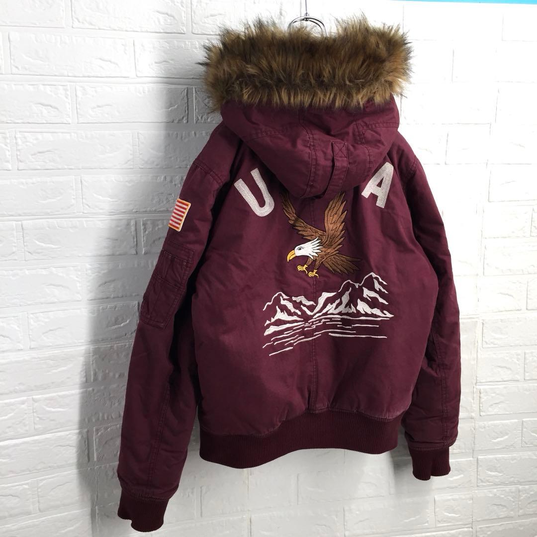 【超人気】GAP ギャップ バック刺繍ロゴ IDEALジップフライトジャケットS