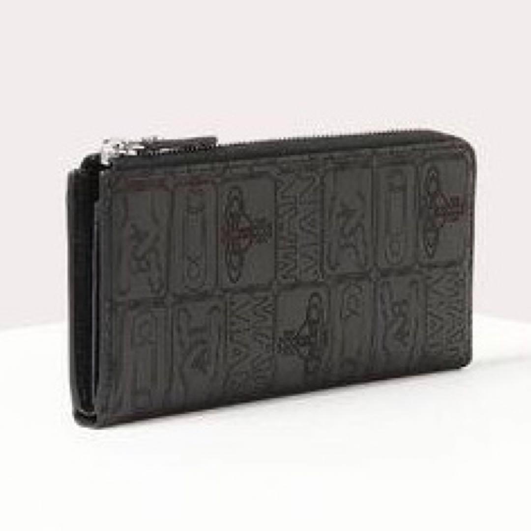 【新品】ヴィヴィアンウエストウッド✨タグ L字ファスナー長財布 財布 長財布 黒