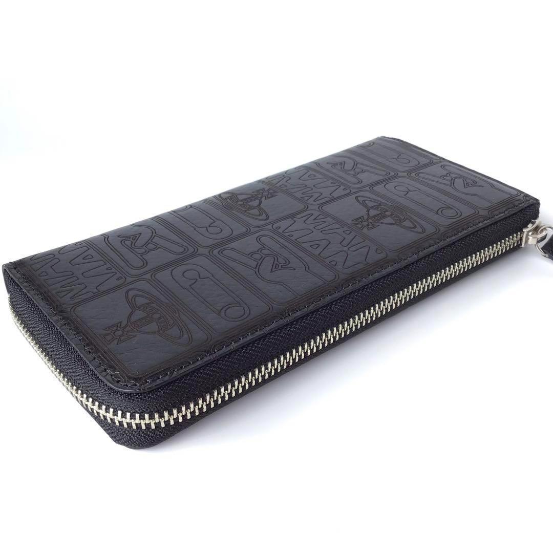 【新品】ヴィヴィアンウエストウッド✨タグ L字ファスナー長財布 財布 長財布 黒
