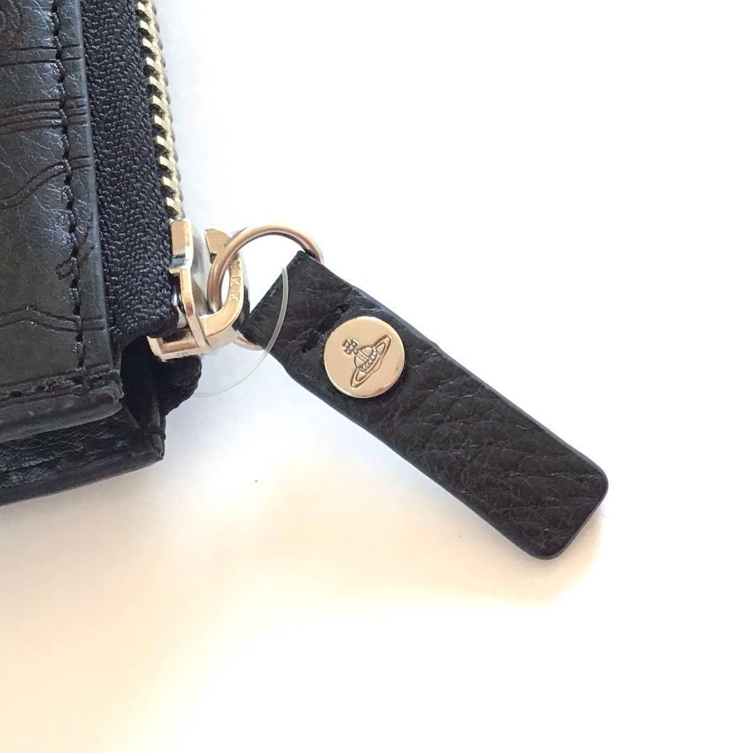 【新品】ヴィヴィアンウエストウッド✨タグ L字ファスナー長財布 財布 長財布 黒