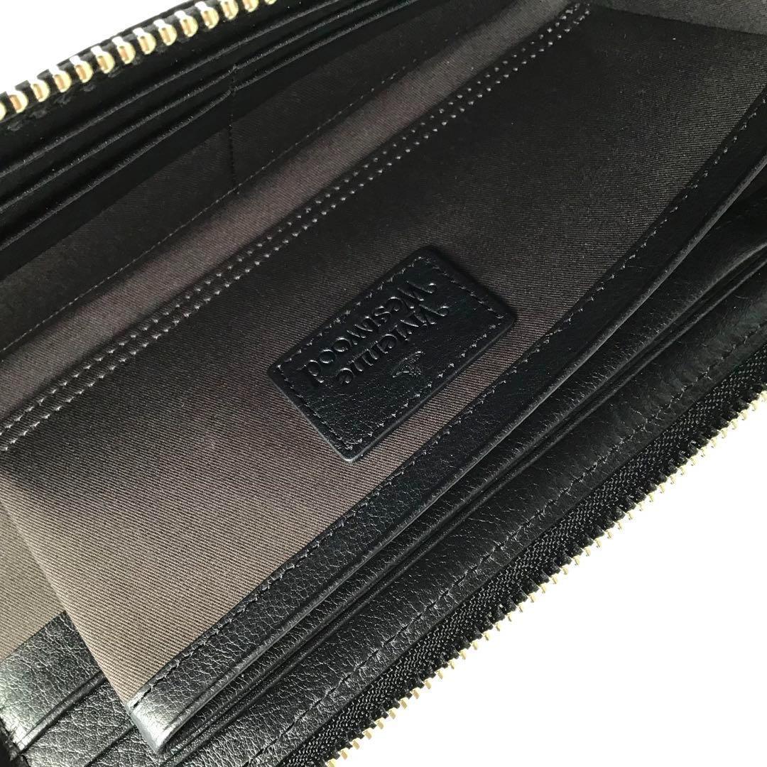 【新品】ヴィヴィアンウエストウッド✨タグ L字ファスナー長財布 財布 長財布 黒