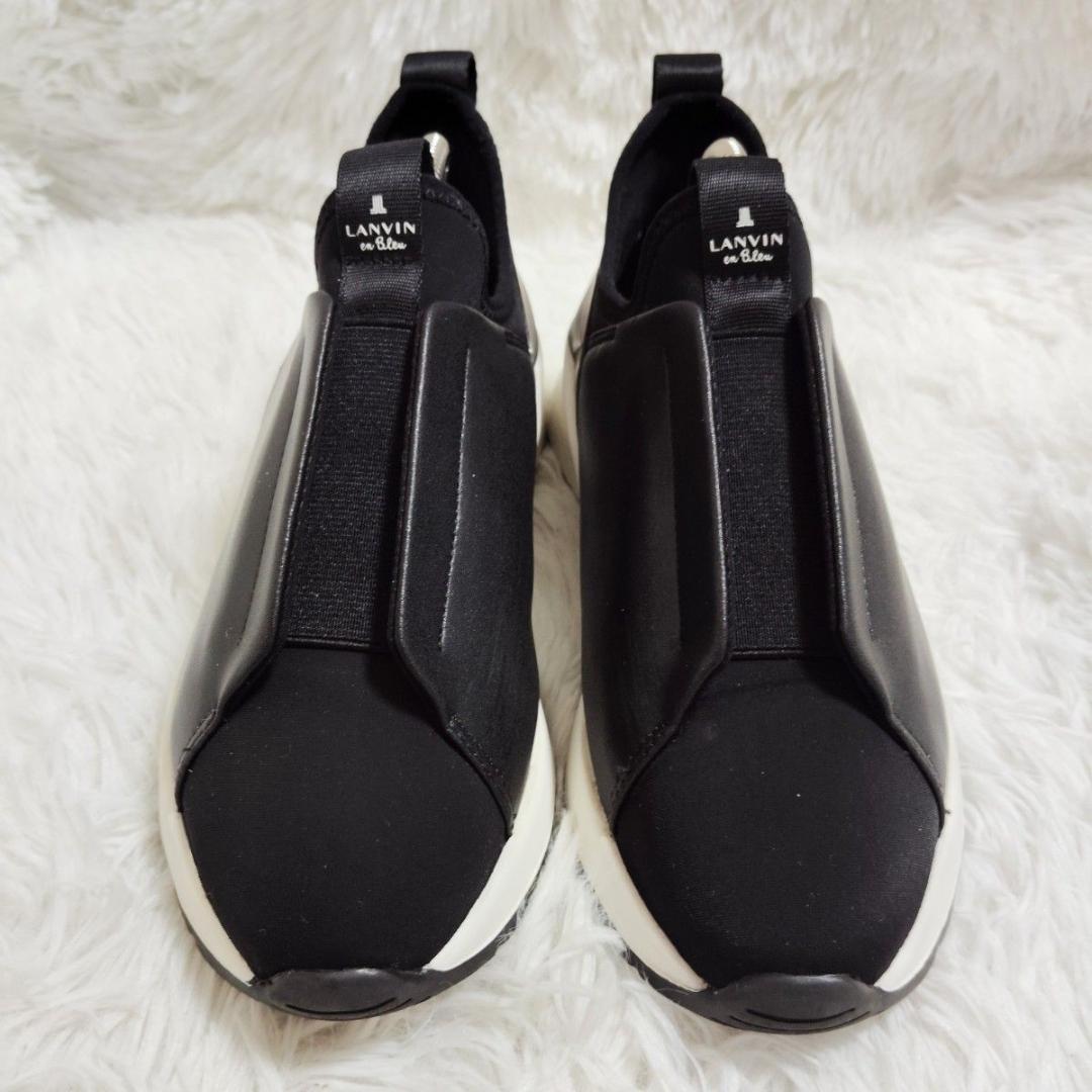 美品！ランバン LANVIN en Bleu 黒革 23.5 最終価格