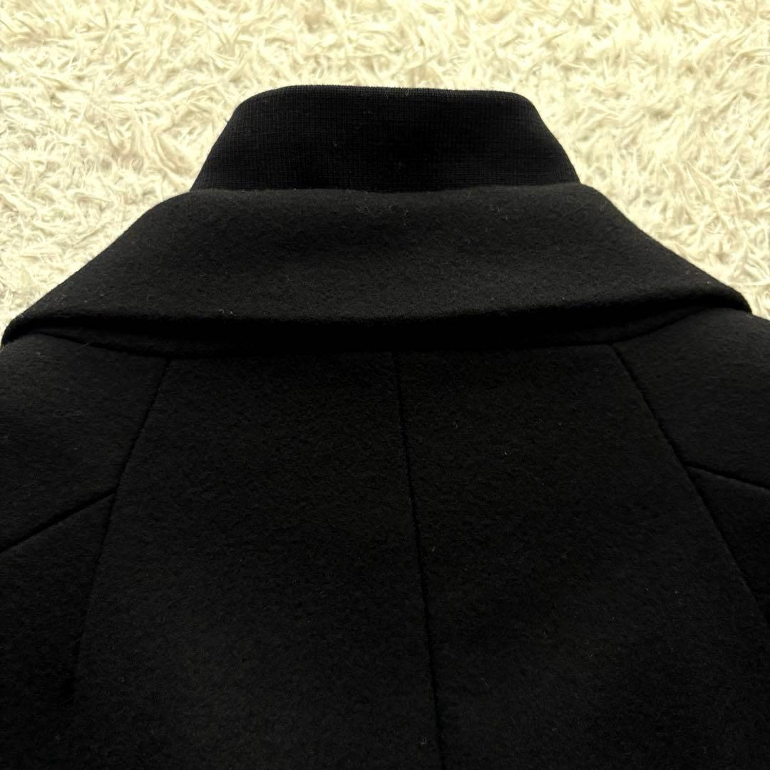 ★美品★ Theory チェスターコート レイヤード 取り外し可 カシミヤ混 黒