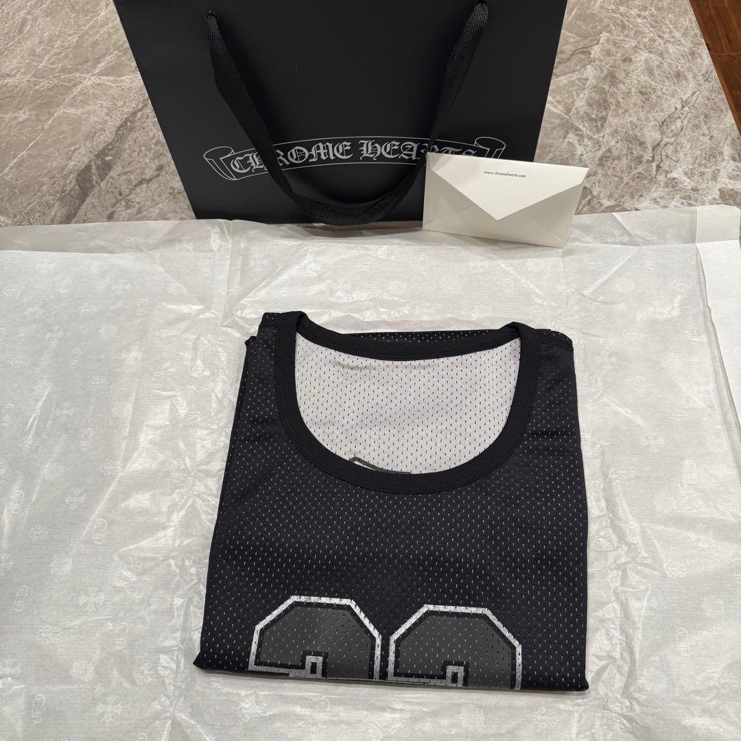 【新品】クロムハーツ リバーシブルメッシュタンクトップ ブラック×シルバー L