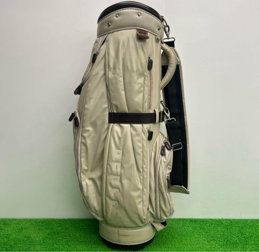 ONOFF キャディバッグ　アイボリー　　9インチ