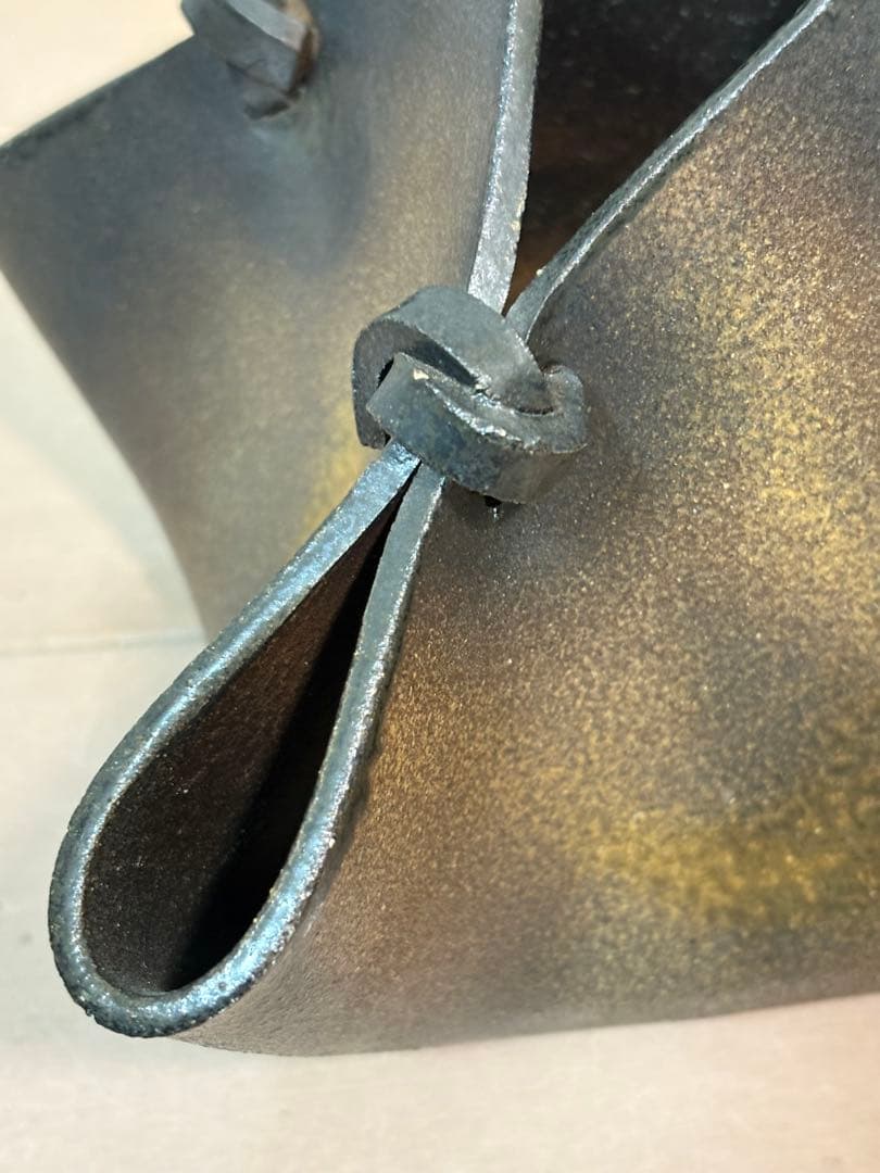 花器 花瓶　陶器　四方しばり　光風窯　美術　芸術