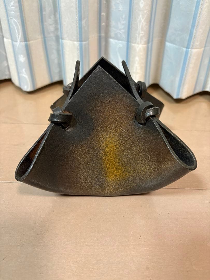 花器 花瓶　陶器　四方しばり　光風窯　美術　芸術