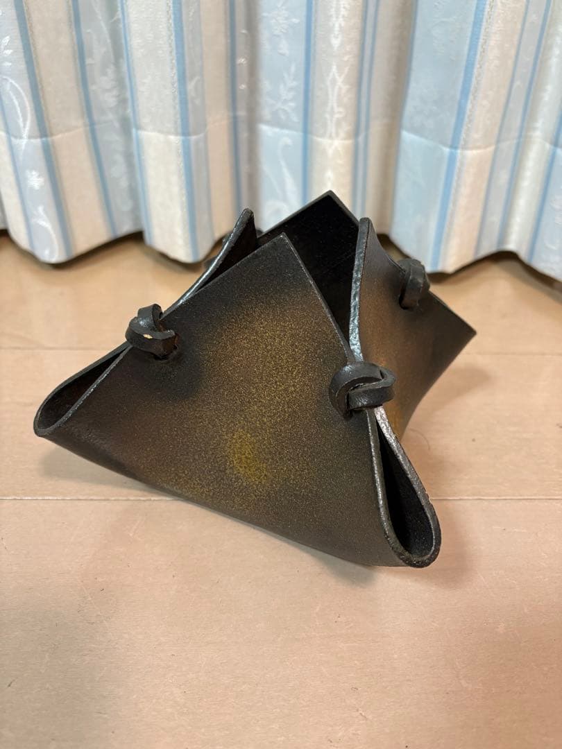 花器 花瓶　陶器　四方しばり　光風窯　美術　芸術