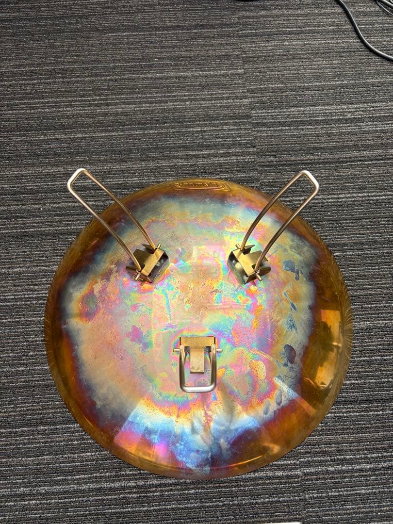 コールマン　ファイヤーディスク　ショップ限定ゴールド　三段フレーム＆五徳付き