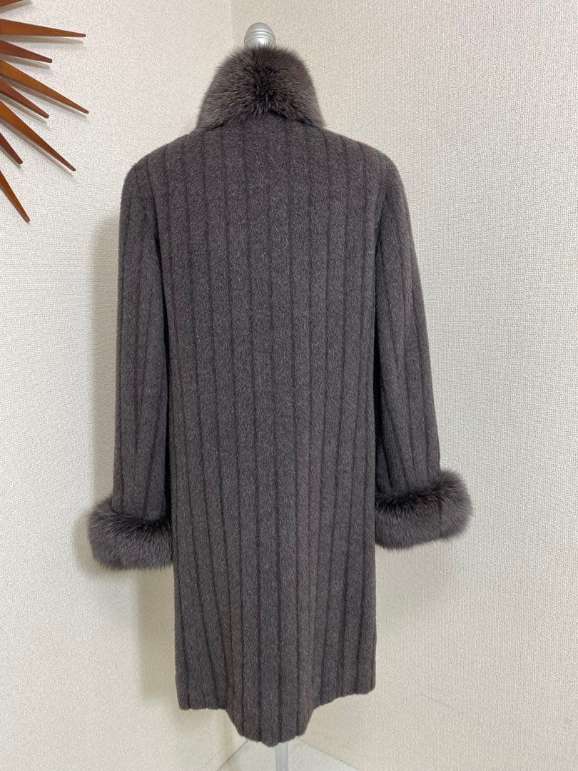 9081. 【極美品】Revillon フォックスファー 2way ロングコート