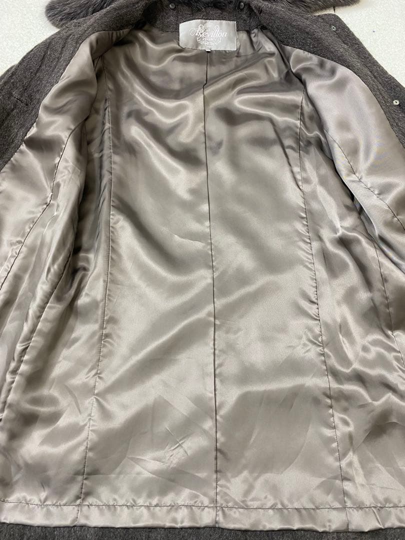 9081. 【極美品】Revillon フォックスファー 2way ロングコート