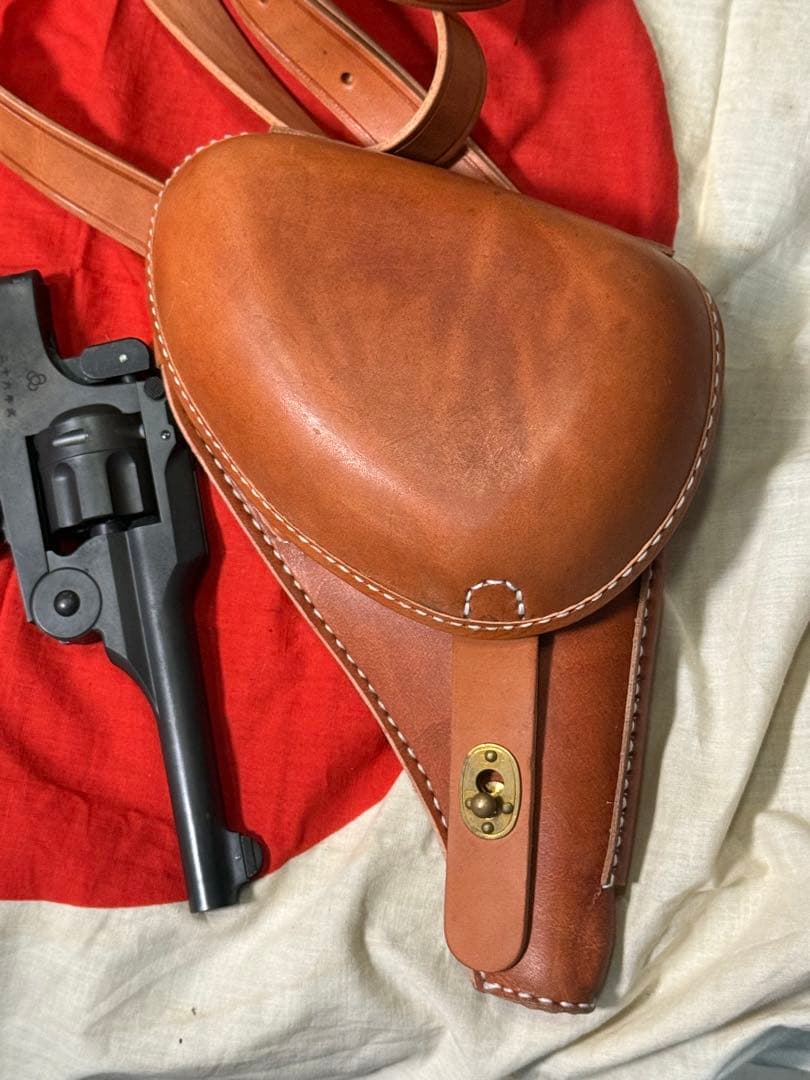 大日本帝国陸軍 二十六式拳銃嚢 ホルスター（複製品）サバゲ　陸軍　将校　下士官