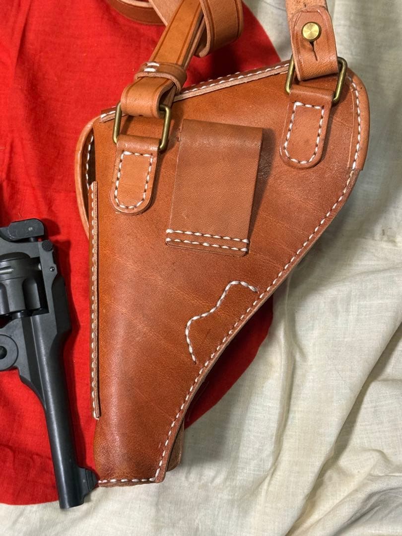 大日本帝国陸軍 二十六式拳銃嚢 ホルスター（複製品）サバゲ　陸軍　将校　下士官