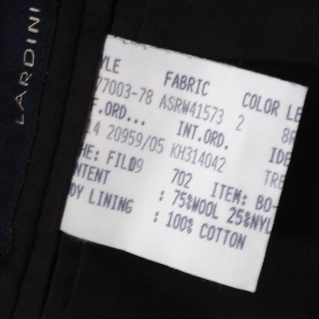 美品 希少 ラルディーニ ブートニエール付 ウール ジレ ベスト グレー