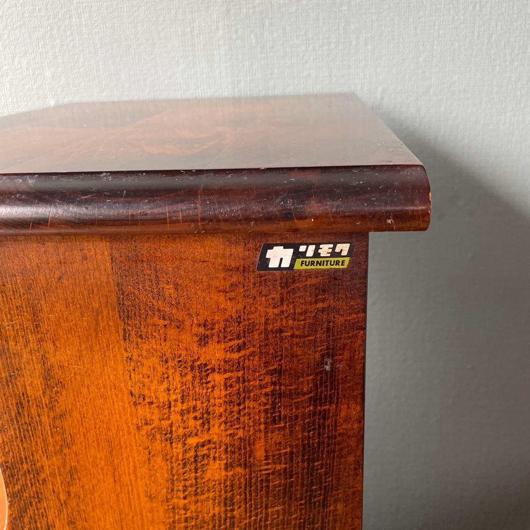 カリモク　コロニアル　電話台　FAX台　花台　飾り台　棚　天然木