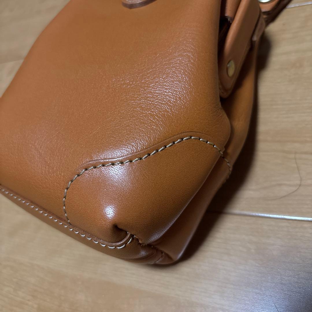 ポルコロッソ　ベルトポーチ　キャメル