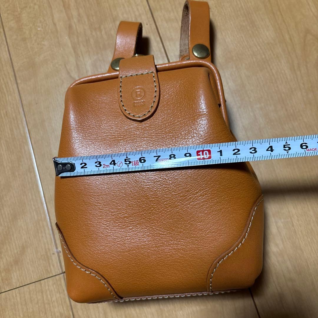 ポルコロッソ　ベルトポーチ　キャメル