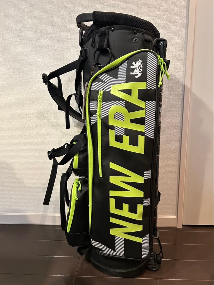 NEW ERA キャディバッグ ブラック/ネオンイエロー