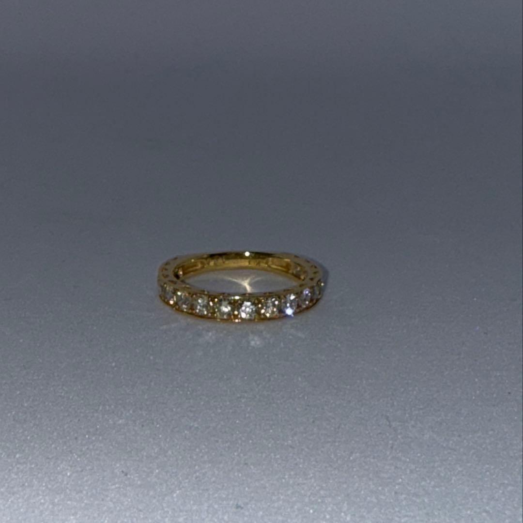 K18イエローゴールド ダイヤエタニティリング 1カラット