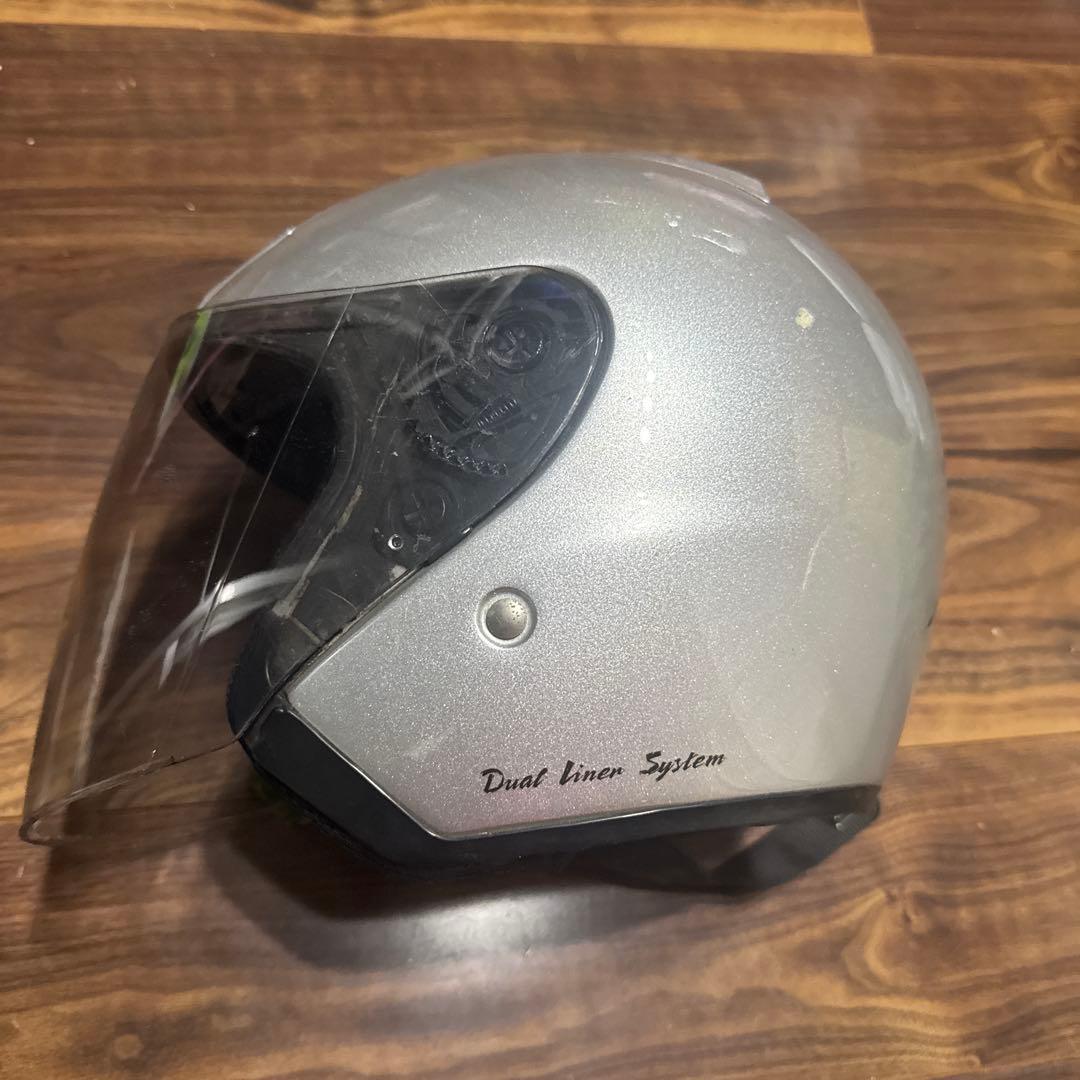 SHOEI ジェットヘルメット シルバー　JFORCE 希少　当時物
