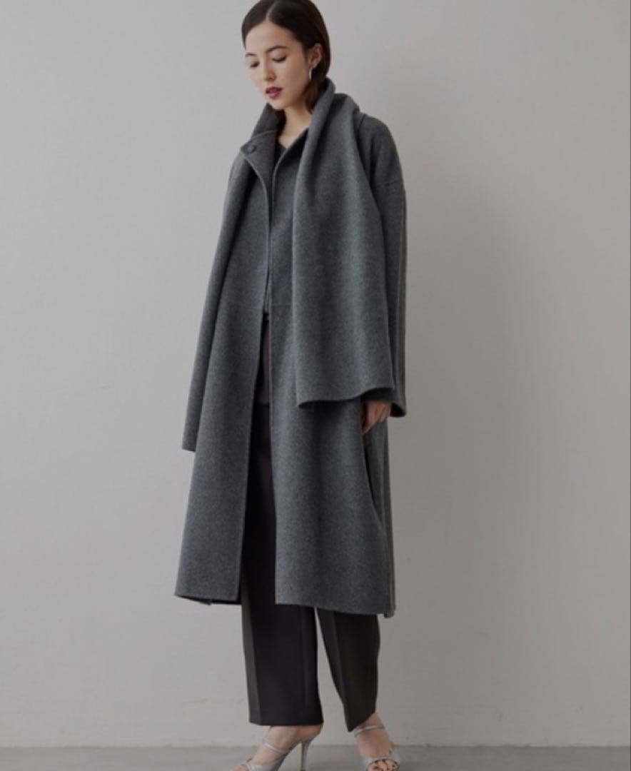 じゃばらのど飴　ウィムガゼット　ストール付きリバーコート